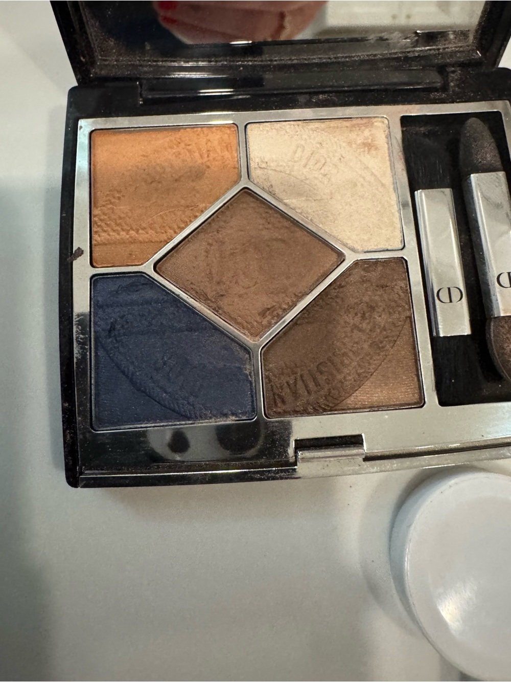 Dior Five-Shade Eyeshadow Palette in Navy, Brown & Cream